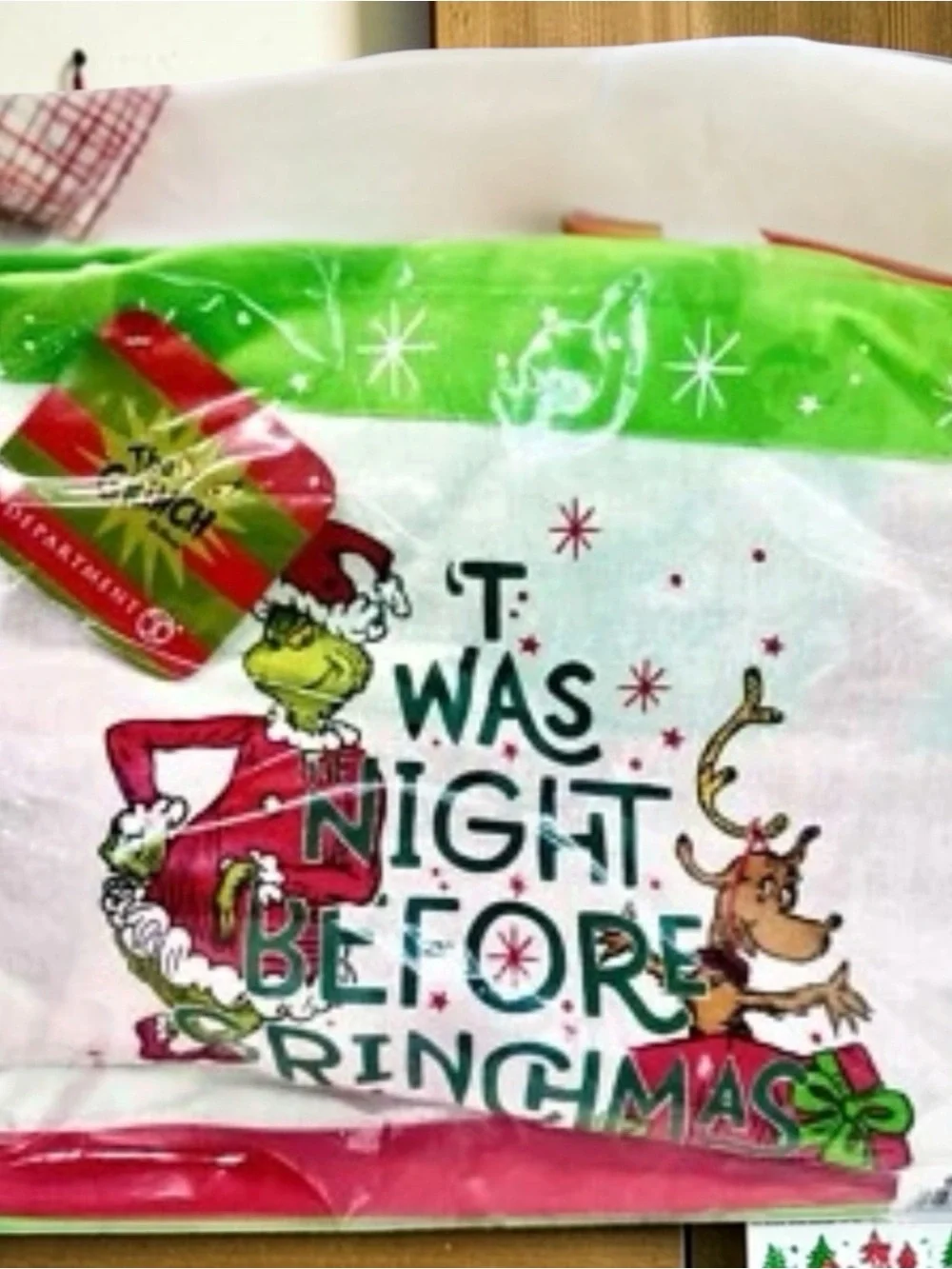 Department 56 Dr Seuss Grinch Christmas Apron Twas The Night Before Grinchmas